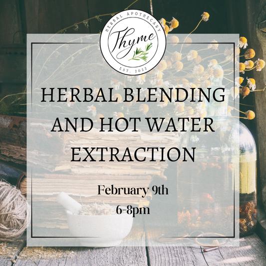 Herbal Blending And Hot Water Extractions