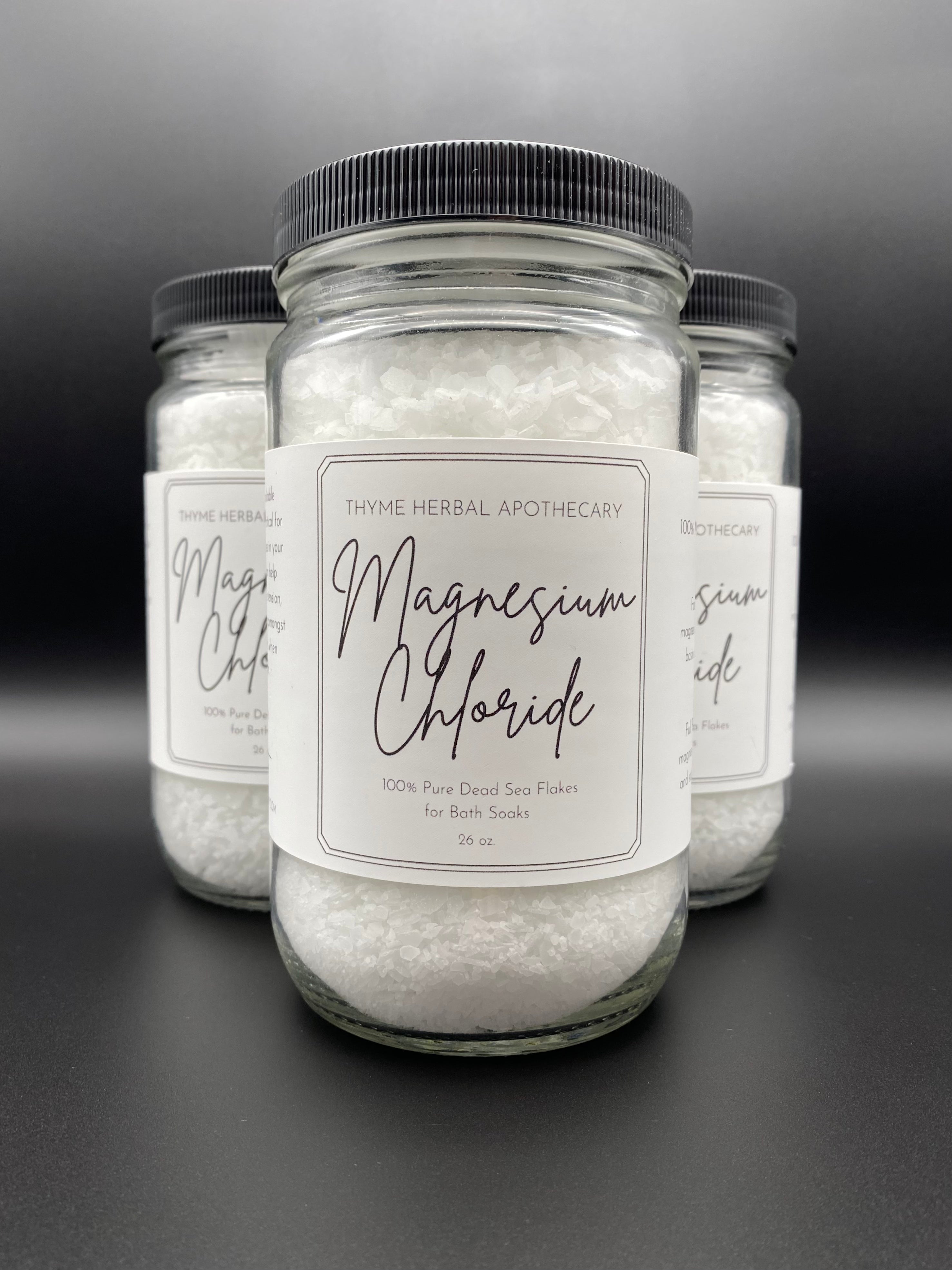 Dead Sea Magnesium Chloride Flakes Thyme Herbal Apothecary