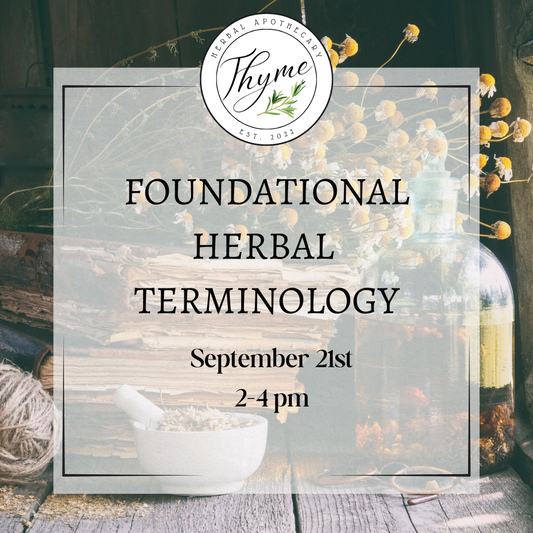 Foundational Herbal Terminology